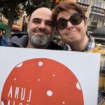 Gustavo y Olivia, los lunáticos, en la Feria del Libro de Toledo.